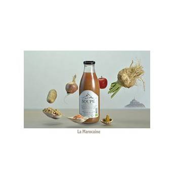 Fruits et légumes Soupe la Marocaine bio - demi litre FERME DU POLDER