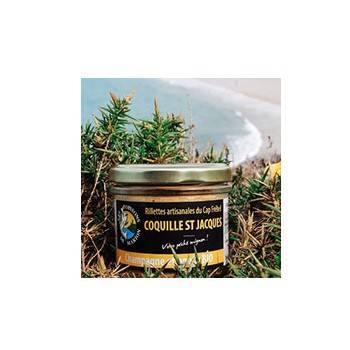 Conserve de poisson-rillettes artisanales coquille Saint Jacques - 95 g-POISSONS DE MARION