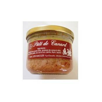 Viandes et Charcuterie-Paté de canard- 180 g-LES SAULES