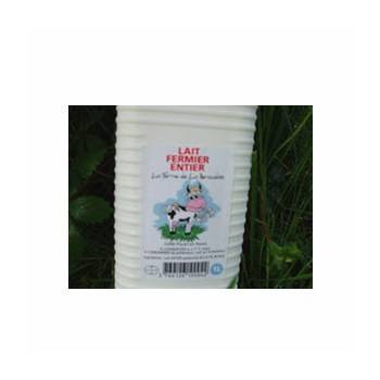 Lait frais entier bio 1 litre - 1 L - Ferme Du Mont Lassois 