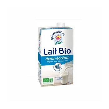 Lait UHT (brique) demi-écrémé bio- 1 l-Produits frais-BIODIS FRAIS