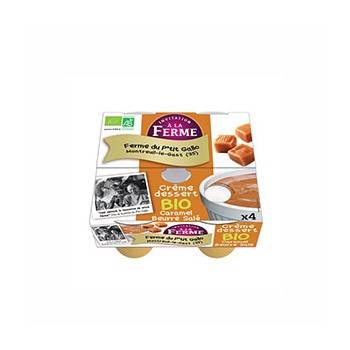 crème caramel beurre salé bio - Par 4-Produits frais-LE P TIT GALLO