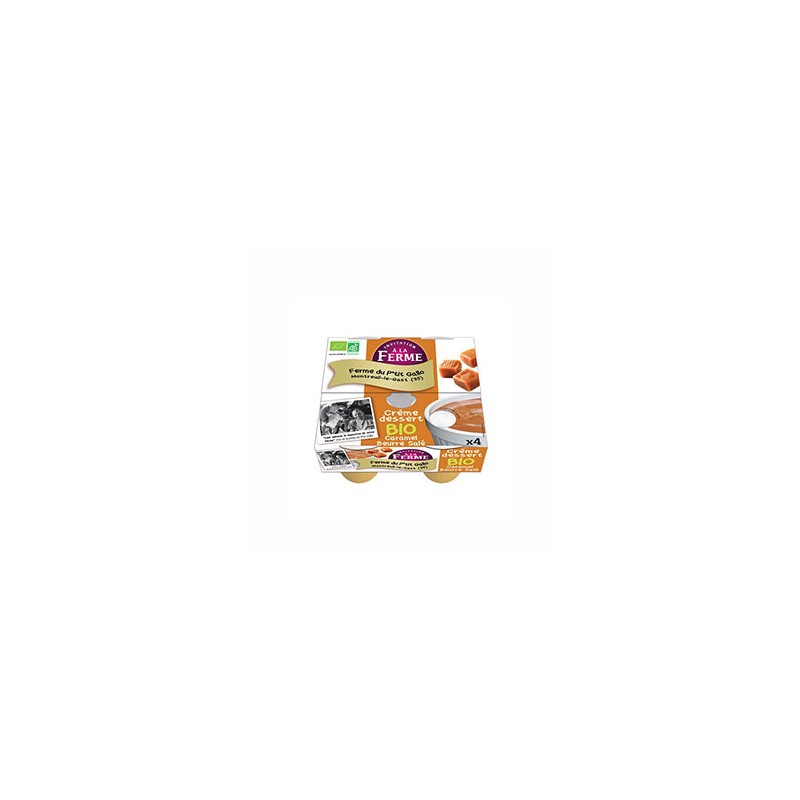 crème caramel beurre salé bio - Par 4-Produits frais-LE P TIT GALLO crème caramel beurre salé bio - Par 4-Produits frais-LE P TIT GALLO