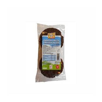 Produits Bio-galette riz nappée chocolat Lait bio -100g-GRILLON D'OR
