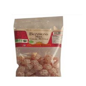 Miel, pain d'épices ...-Bonbon miel gelée royale- 120 grs-BIODIS