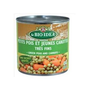 Produits Bio-Petits pois carottes - 400 g-BIODIS