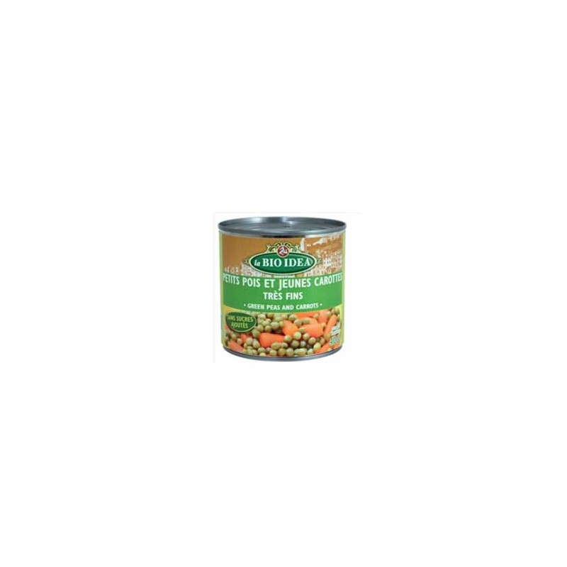 Produits Bio-Petits pois carottes - 400 g-BIODIS Produits Bio-Petits pois carottes - 400 g-BIODIS