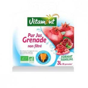 les jus de fruits-Pur jus grenade bio - 3 litres (BIB)-BIODIS