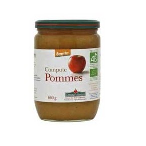 Confitures, crêpes, galettes compote pommes bio - 660 g COTEAUX NANTAIS