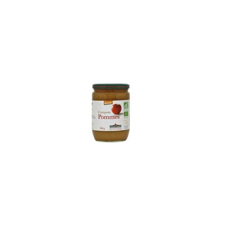 Confitures, crêpes, galettes compote pommes bio - 660 g COTEAUX NANTAIS