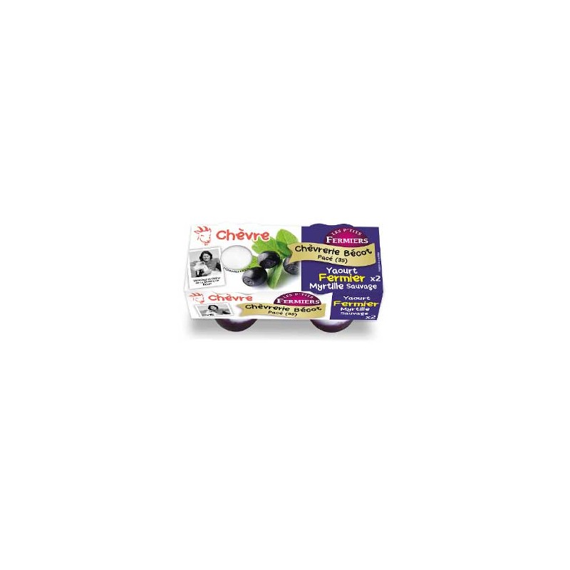 Les yaourts (chèvre)-yaourt fermier myrtille (chèvre) bio par 2-CHEVRERIE BECOT Les yaourts (chèvre)-yaourt fermier myrtille (chèvre) bio par 2-CHEVRERIE BECOT