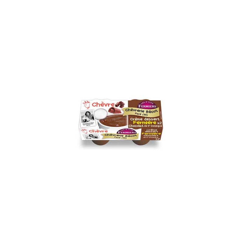 crème dessert fermière chocolat- Par 2-Produits frais-CHEVRERIE BECOT crème dessert fermière chocolat- Par 2-Produits frais-CHEVRERIE BECOT