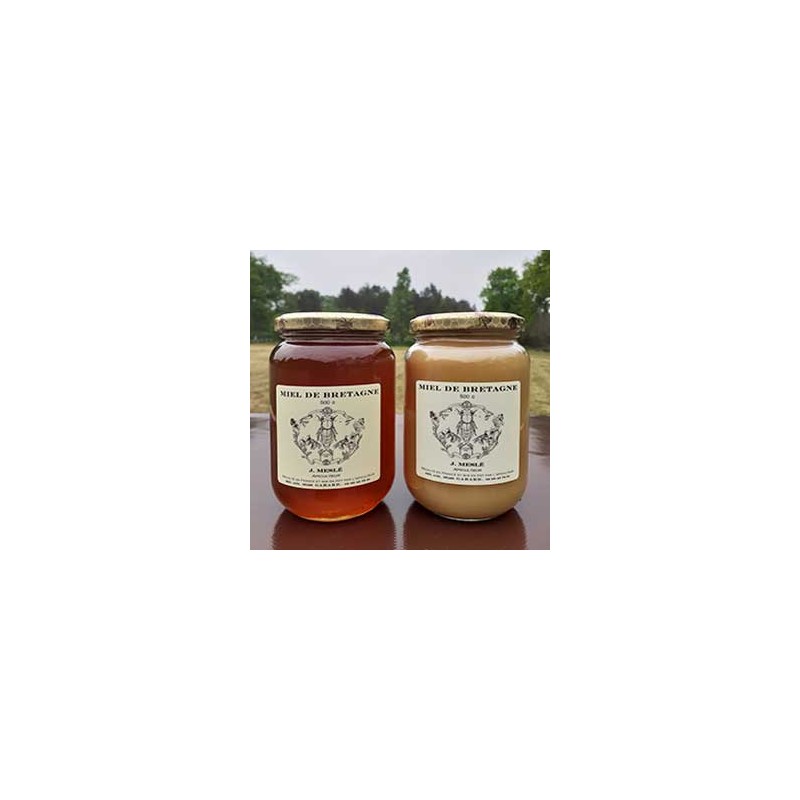 Miel, pain d'épices ...-Miel de fleurs d'été crèmeux- 500 g-Meslé Jérome Miel, pain d'épices ...-Miel de fleurs d'été crèmeux- 500 g-Meslé Jérome
