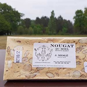 Miel, pain d'épices ...-Nougat au miel - 90 grs env.-Meslé Jérome
