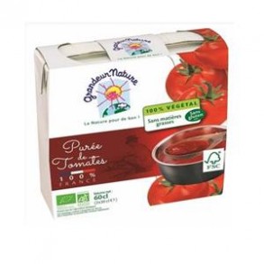 Légumes prêts à l'emploi-Purée tomates bio -2*30 cl-BIODIS