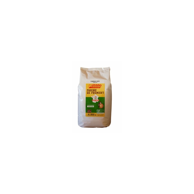 Boulangerie-Farine de blé BIO - T65- 2kg500-MINOTERIE PRUNAULT