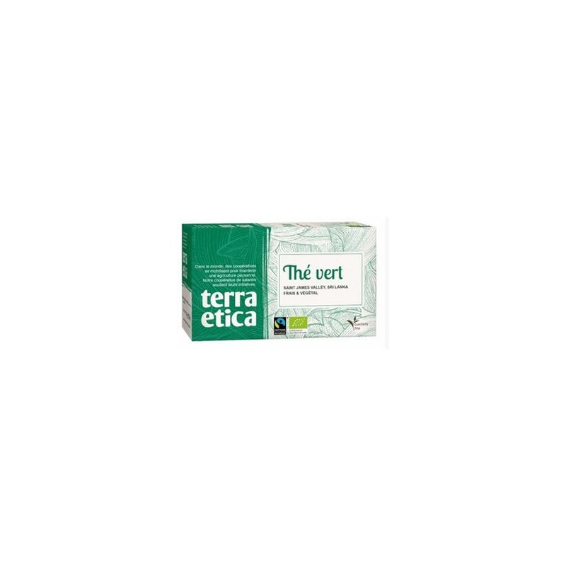 Produits Bio Thé vert nature - 20 sachets BIODIS