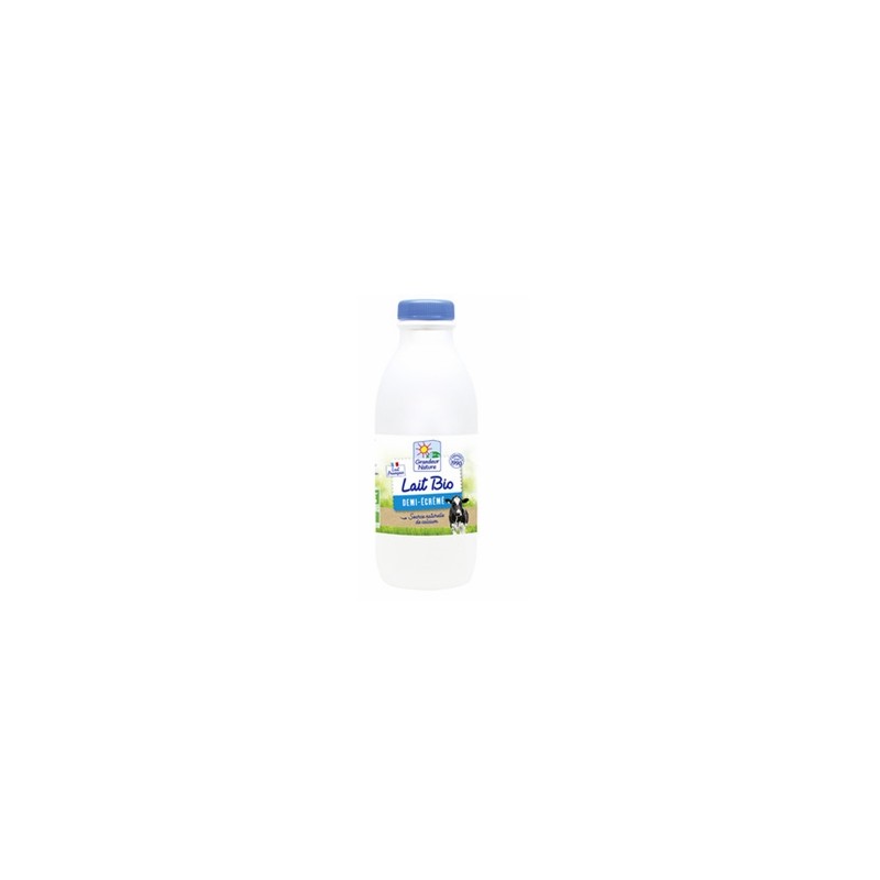 Lait UHT (bouteille) demi-écrémé bio - 1 l-Produits frais-BIODIS FRAIS Lait UHT (bouteille) demi-écrémé bio - 1 l-Produits frais-BIODIS FRAIS
