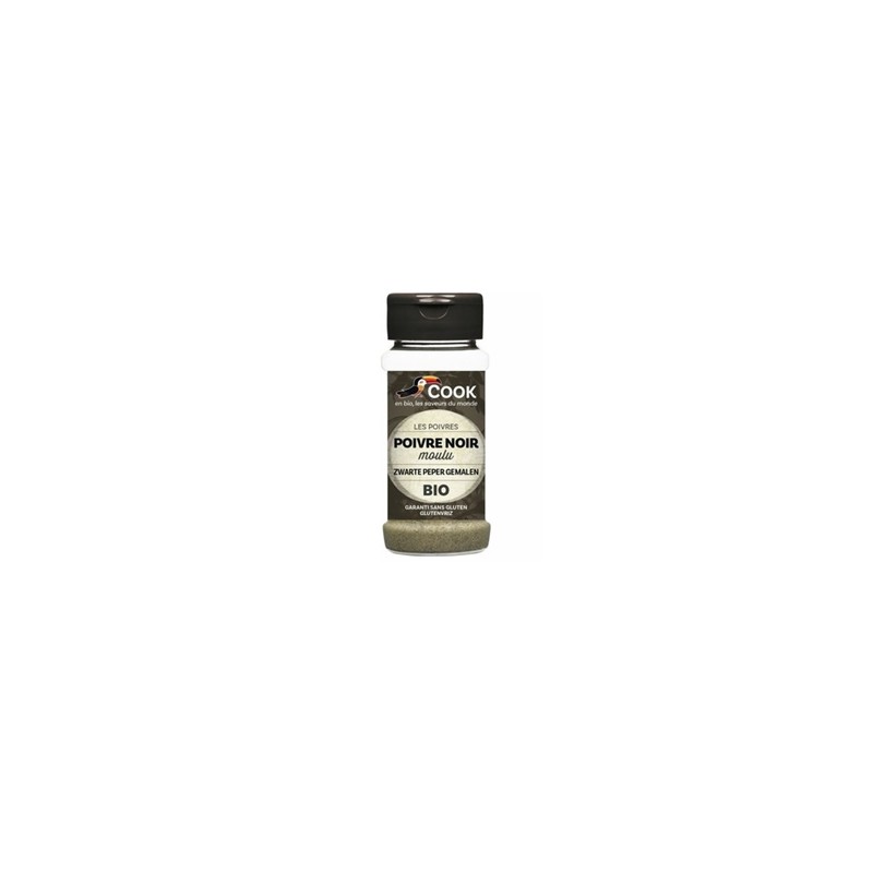 Produits Bio Poivre noir poudre bio - 45 g BIODIS Produits Bio Poivre noir poudre bio - 45 g BIODIS