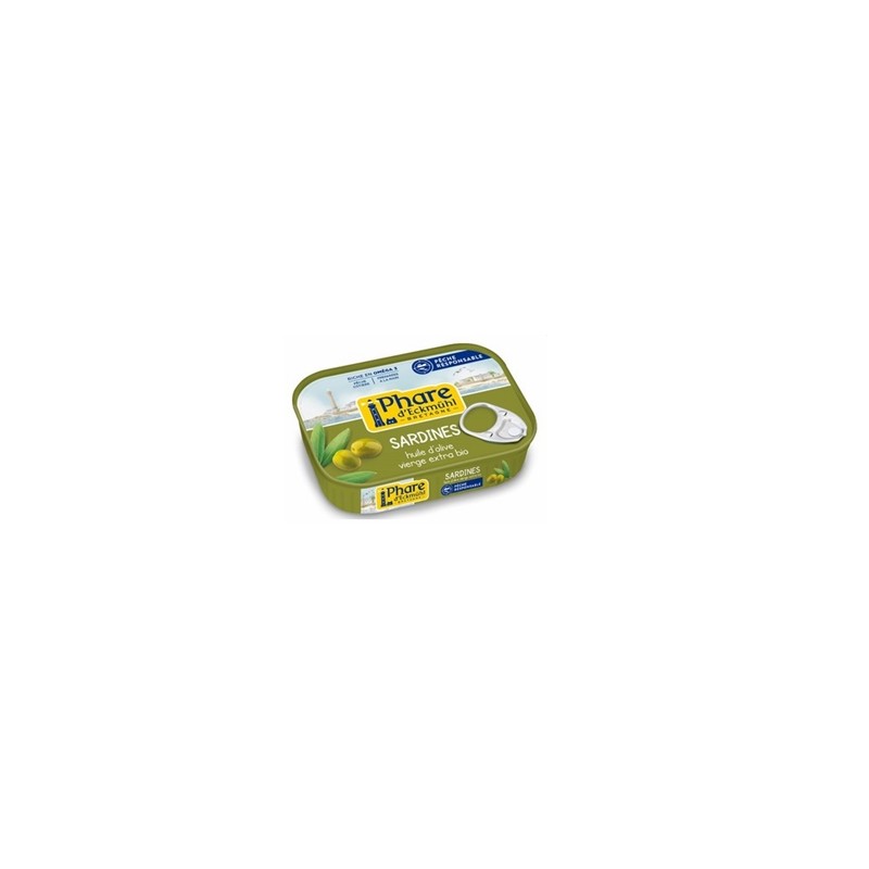 Poissonnerie-sardines à l'huile d'olive - 3 boites*55g-BIODIS