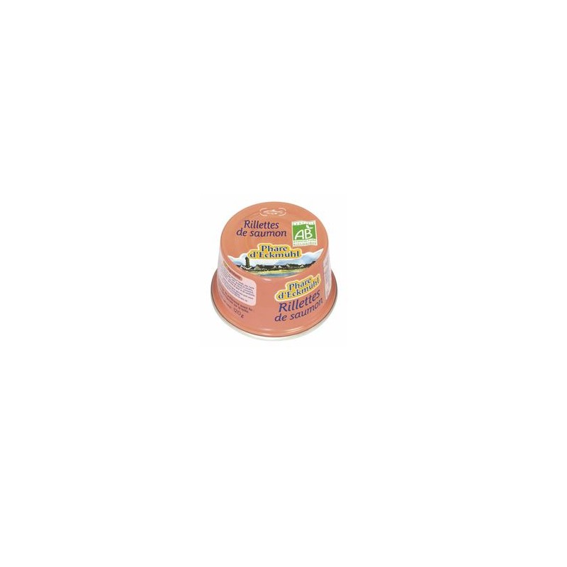 Poissonnerie-rillettes de saumon bio - 120 grs-BIODIS