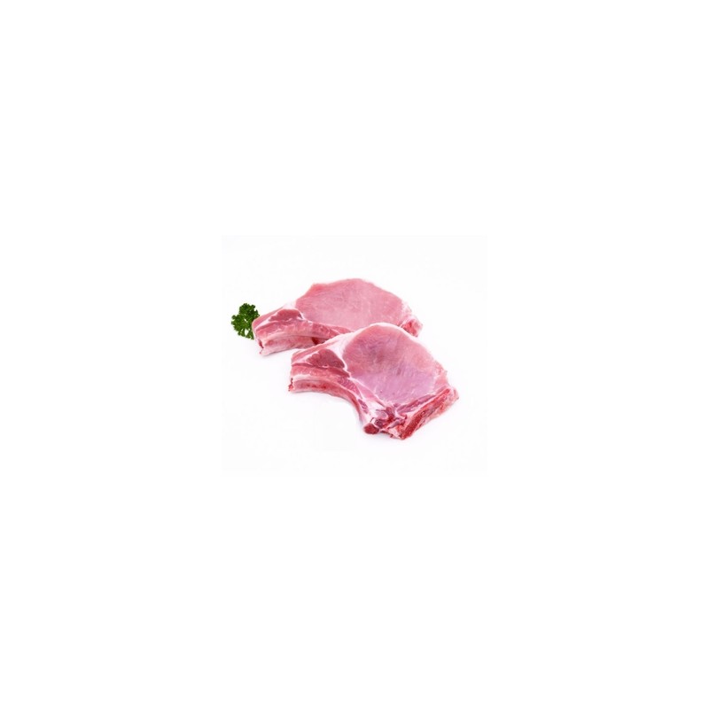 Viandes et Charcuterie-Cotes de porc 1ère et 2nde- par 4 (640g environ)-S.B.V.