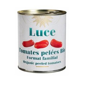 Légumes prêts à l'emploi-Tomates bio entières pelées -800 grs (boite)-BIODIS