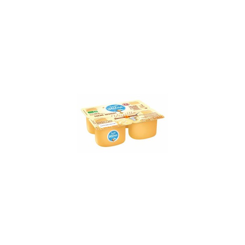 Crèmes desserts, riz au lait-Crème dessert vanille bio- 4 pots de 100 grs-BIODIS FRAIS Crèmes desserts, riz au lait-Crème dessert vanille bio- 4 pots de 100 grs-BIODIS FRAIS