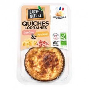 cuisine rapide-Quiche lorraine bio-2 parts-BIODIS FRAIS
