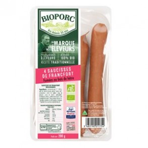 Charcuterie-Saucisse de francfort bio par 4-BIODIS FRAIS