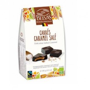 Produits Bio-Carré caramel, chocolat - bio- 100 g-BIODIS