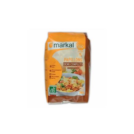 Pâtes papillon demi complètes bio- 500 gles pâtesBIODIS