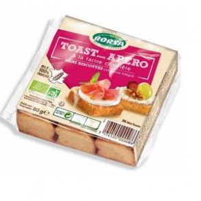 Biscuits apéritifs-Toast pour apéro bio-80 grs-BIODIS