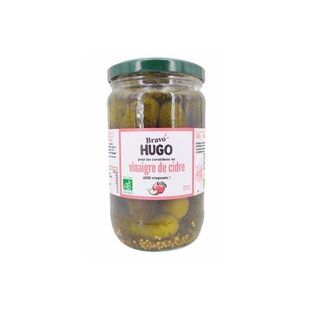 cornichon bio au vinaigre de cidre- 72 clCondiments, saucesBIODIS