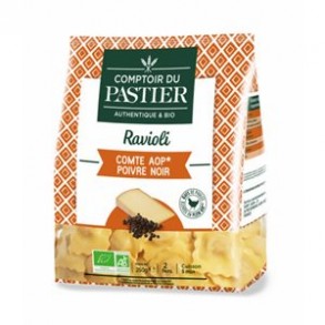Pizza et pâtes bio-Ravioli bio comté AOP et poivre noir-BIODIS FRAIS