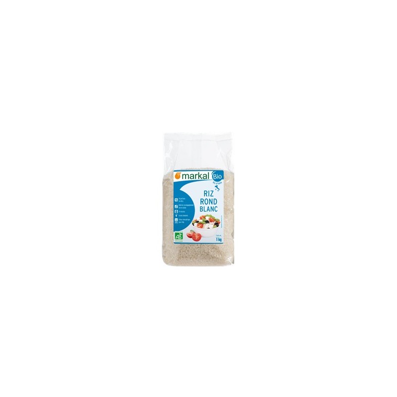 Produits Bio Riz rond Blanc bio - 1 KG BIODIS