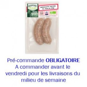 Charcuterie-Andouillette bio par 2 - 250 grs-BIOPORC
