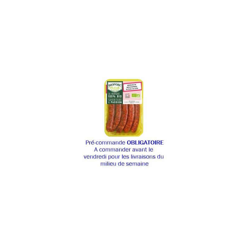 Boeuf et veau au détail-Merguez boeuf et agneau bio par 5-BIOPORC Boeuf et veau au détail-Merguez boeuf et agneau bio par 5-BIOPORC
