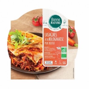 cuisine rapide-Lasagne bio à la bolognaise-300 grs-BIODIS
