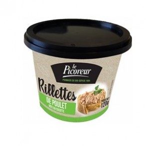 Commander en ligne-Rillette Bio poulet rôti - 120 g-BIODIS FRAIS