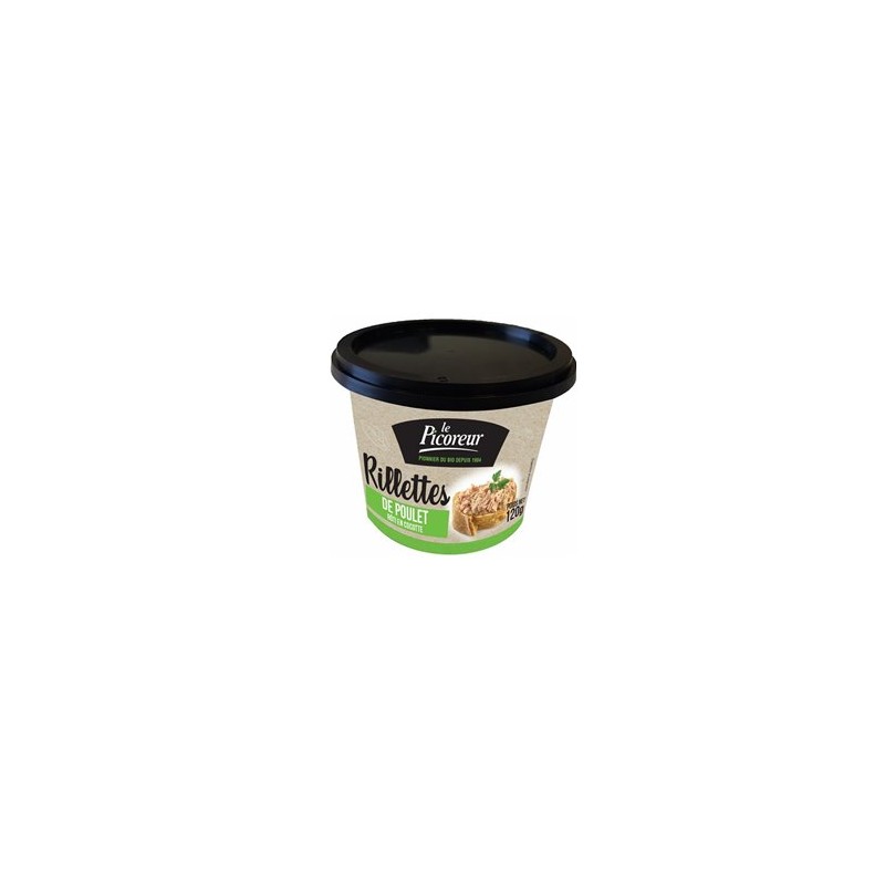 Commander en ligne-Rillette Bio poulet rôti - 120 g-BIODIS FRAIS