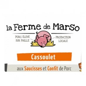 Plats préparés-Cassoulet- 760 grs-Ferme de Marso