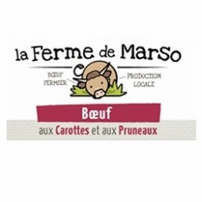 Les plats préparés-Boeuf aux carottes et pruneaux- 380 grs-Ferme de Marso