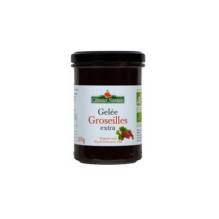 Gelée groseille bio-260 gConfitures, crêpes, galettesCOTEAUX NANTAIS