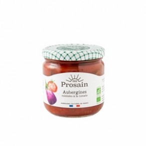 Légumes prêts à l'emploi-aubergines cuisinées à la tomate (pot) - 345 g-BIODIS