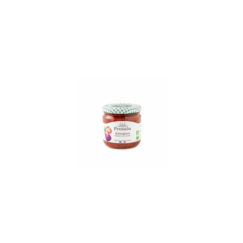 Produits Bio-aubergines cuisinées à la tomate (pot) - 345 g-BIODIS