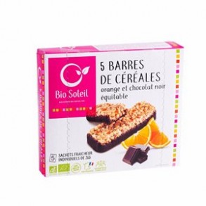 Barres énergétiques-Barres Bio écorces d'orange, chocolat noir- Par 5-BIODIS