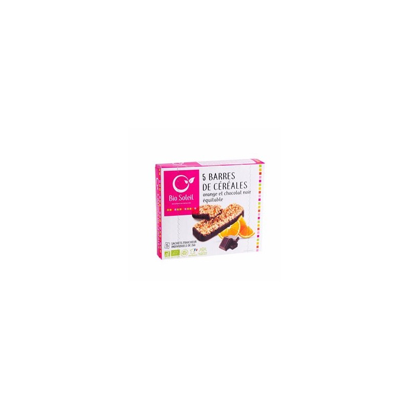 Barres énergétiques-Barres Bio écorces d'orange, chocolat noir- Par 5-BIODIS Barres énergétiques-Barres Bio écorces d'orange, chocolat noir- Par 5-BIODIS
