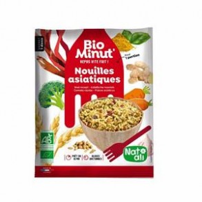 cuisine rapide-Nouilles asiatiques avec algues bretonnes- Bio-80 grs-BIODIS