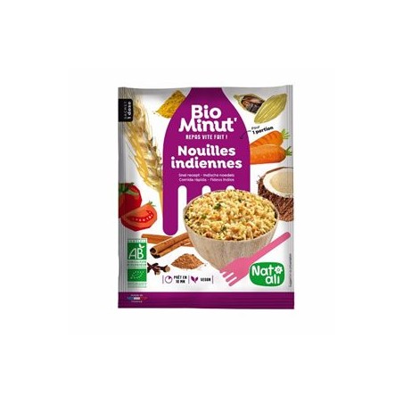 Nouilles indiennes (vegan) Bio-80 grsles pâtesBIODIS